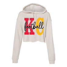 KC Football -- BELLA+CANVAS - Women's Crop Fleece Hoodie