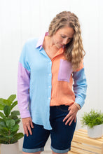 New Dawn - Gauze Contrast Dropped Shoulder