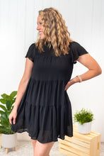 What's Ahead - Mock Neck Ruffle Tiered Dress