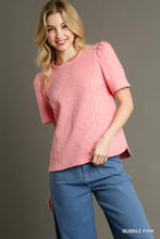 Catching On Textured Pink Top