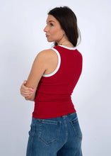 Rosie Red Ribbed Tank