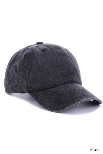 Vintage Baseball Cap-Black