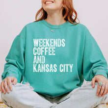 Weekends, Coffee, and Kansas City -- Hanes - ComfortWash Garment Dyed Fleece Sweatshirt