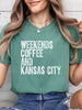 Weekends, Coffee, and Kansas City -- Hanes - ComfortWash Garment-Dyed T-Shirt