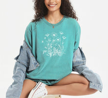 Wildflowers -- Comfort Colors - Garment-Dyed Heavyweight Tee