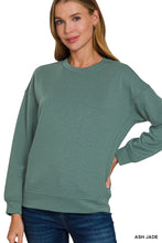 Cozy Thoughts Ash Jade Soft Scuba Sweatshirt