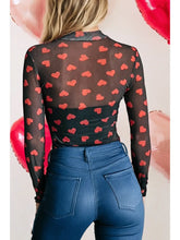 Valentine Mesh Mock Top