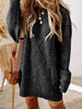 Cooper Cableknit Dress-Black