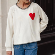Heart Sweatshirt - Cream