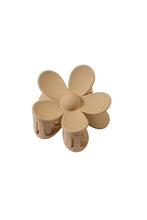 Large Flower Clip-Lt Brown