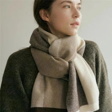 Creamy Colorblock Scarf