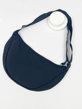 Black Crescent Crossbody Bag