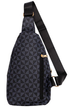 Black Triangle Crossbody Sling Bag