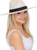 Black Band Rancher Hat-Ivory