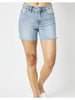 May As Well - Judy Blue Mid-Rise Cut Off Shorts