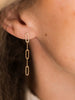 Paperclip Earrings Gold