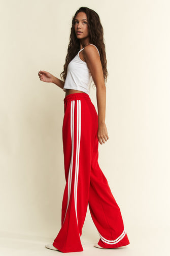 Reign Red Striped Pants