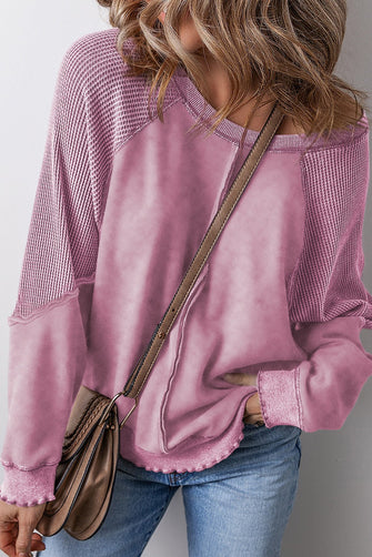 Waverly Waffle Sleeve Sweatshirt