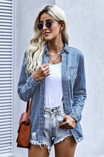 Can't Rush Perfection - Ripped Denim Shacket