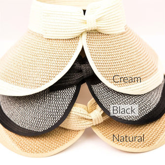 Fun in the Sun - Natural Rollable Sun Hat Visor