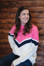 Never Waste A Moment - Pink Chevron Detail Sweater